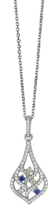 Orphelia Damen-Kette aus 925er Sterlingsilber mit Anhänger – Silber ZH-4845 - Image 1