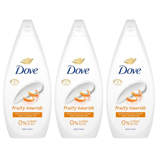 Dove Fruity Nourish Body Wash 0% Sulfate SLES for Soft & Smooth Skin 720ml, 3pk