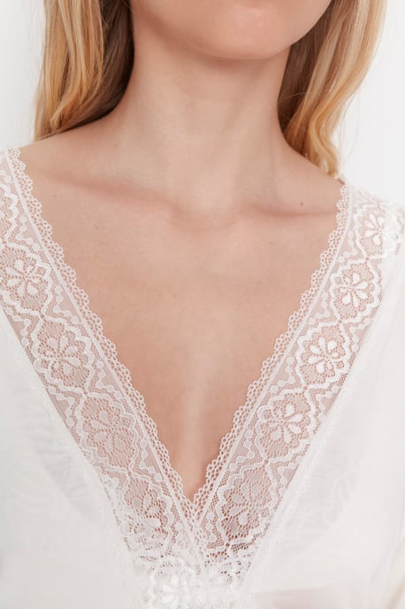 Trendyol Damen Morgenmäntel mit Raglanärmeln und Schalkragen - Image 3