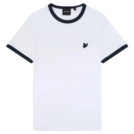 Lyle & Scott Tonal Ringer Wei�es T-Shirt - Image 1
