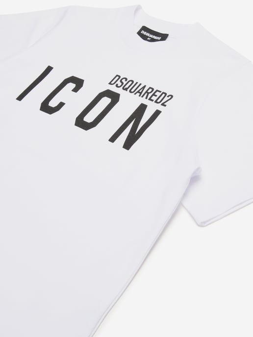 Dsquared2 Kids Icon Logo T-Shirt in White
