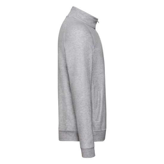 Fruit of the Loom Mens Classic Plain Sweat Jacket (Heather Grey)