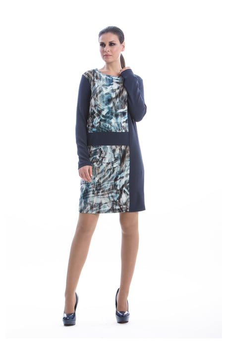 Straight Long Sleeve Dress