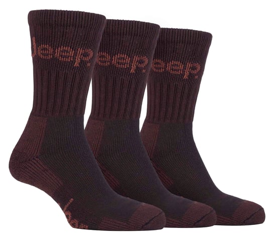 Herren 3 Paar Jeep Terrain Cushion Sole Wandern Wandern Arbeit Socken - Image 1