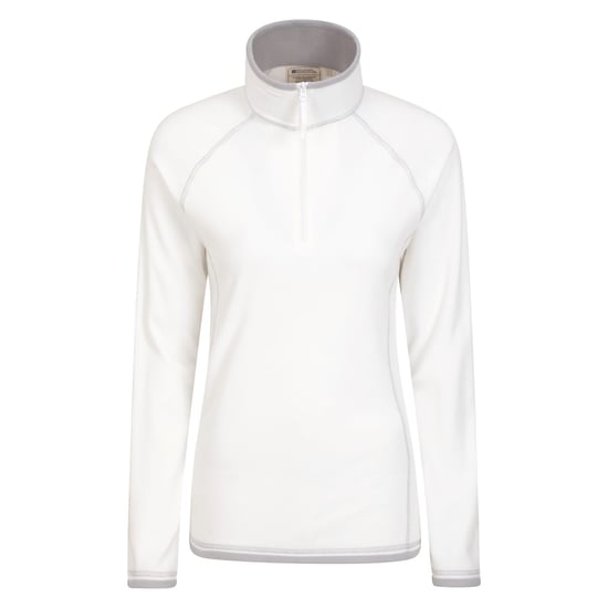 Mountain Warehouse - "Montana" Fleece-Oberteil mit halbem Reißverschluss für Damen (Beige) - Image 1