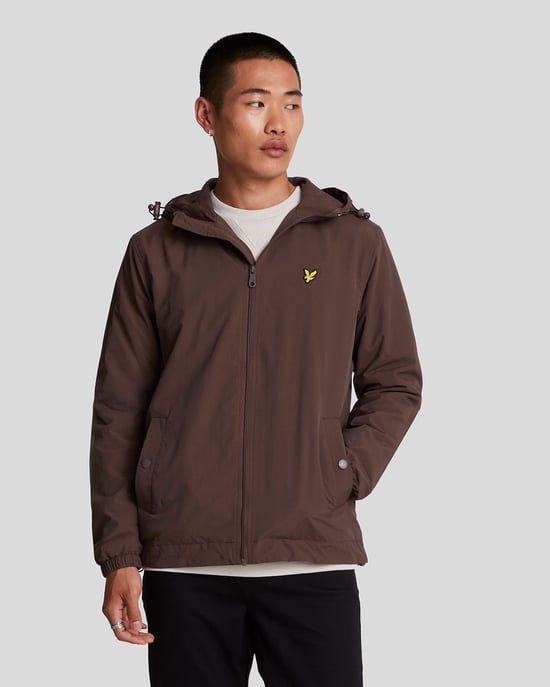 Lyle & Scott � Durchgehende Kapuzenjacke mit Rei�verschluss, Braun - Image 1
