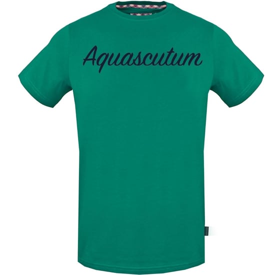Aquascutum Unterschrift Logo Grünes T-Shirt - Image 1