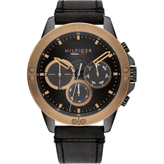 Tommy Hilfiger Harley Schwarz Herren Armbanduhr 1791893 - Image 1