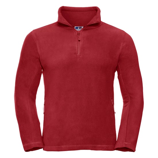 Russell Herren 1/4 Zip Outdoor Fleece Top (Klassisch Rot) - Image 1