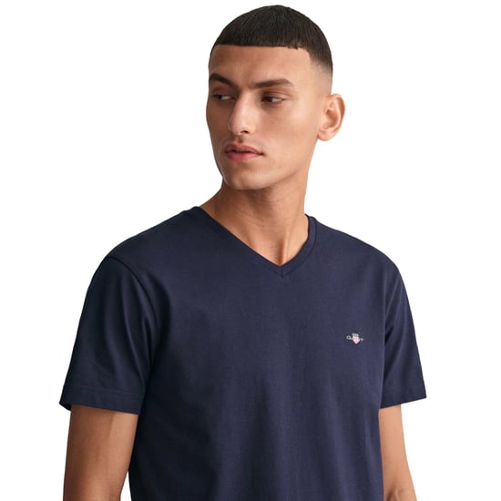 Gant Slim Shield V-Neck T-Shirt - Image 4