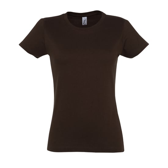 SOLS Imperial Damen T-Shirt, Kurzarm, Rundhalsausschnitt (Schokolade) - Image 1