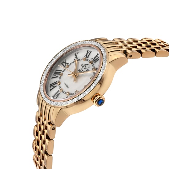 Astor III MOP Zifferblatt Schweizer Quarz Edelstahl Diamant Uhr - Image 2