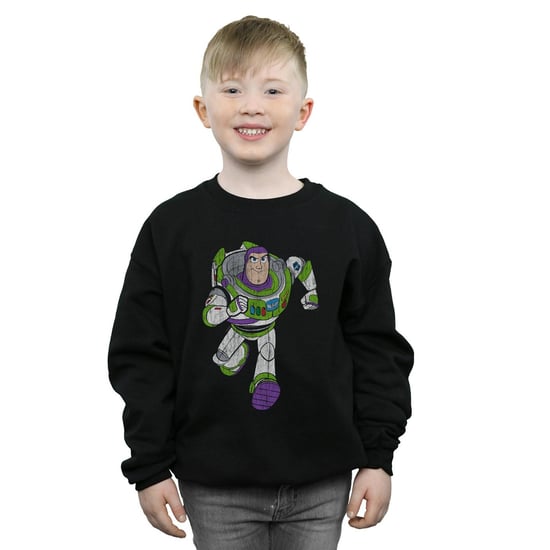 Disney Boys Toy Story 4 Classic Buzz Lightyear Sweatshirt (Black)