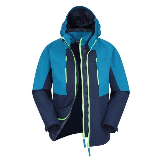 Mountain Warehouse Kinder/Kinder Ravine 3 in 1 Wasserdichte Jacke (Blau) - Image 6