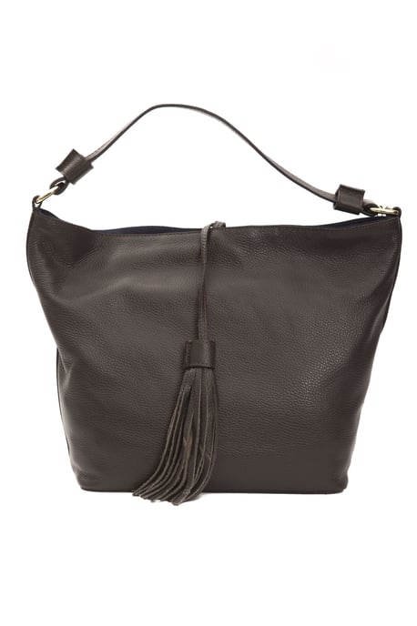 Pompei Donatella Women's Brown Leather Shoulder Bag