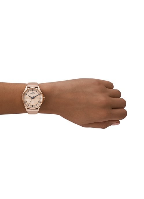 Armani Exchange Lady Hampton Damenrose-Gold-Armbanduhr AX5272 - Image 4