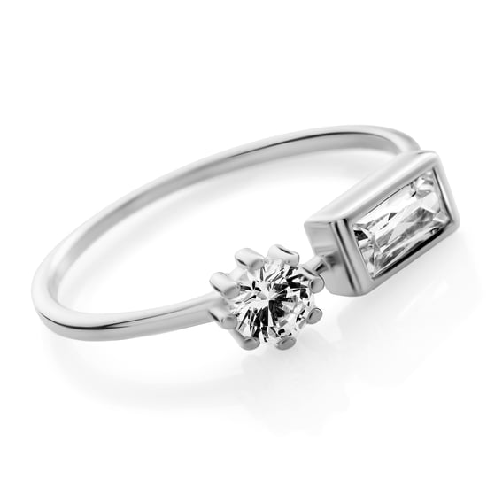 Orphelia 'Madelyn' Women's 925 Sterling Silver Ring - Silver ZR-7583