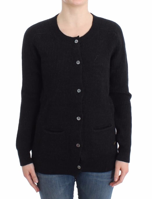 John Galliano Women's Black wool cardigan