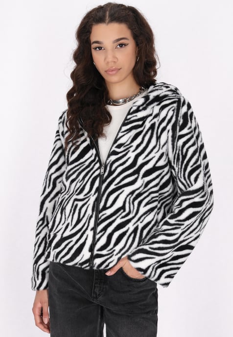 Mymo Jacke Damen schwarz weiss - Image 3