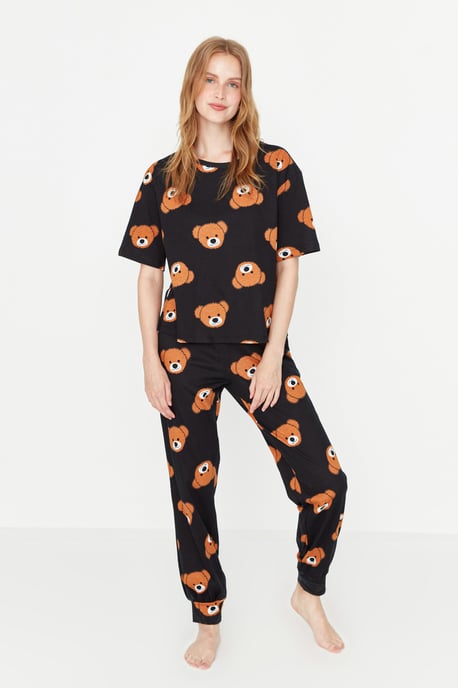 Trendyol Femmes Vélo Collier Pyjama Ensemble 2 pieces - Image 1