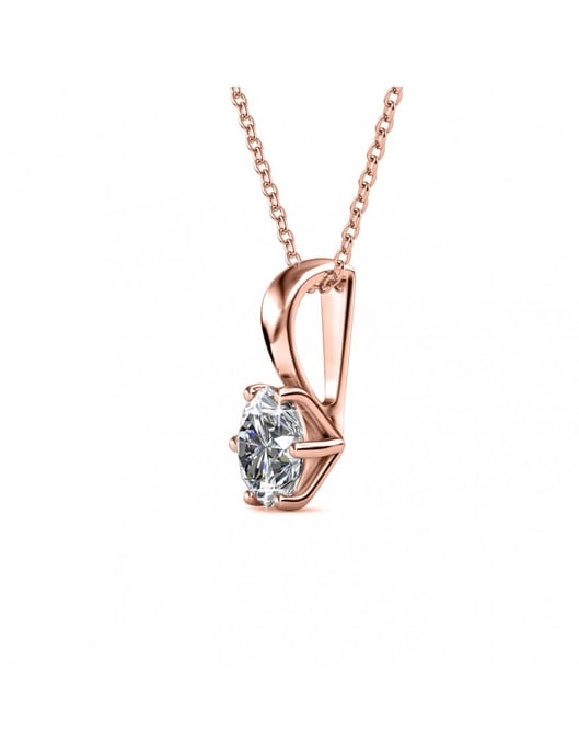 Geburtsstein-Anhänger - Rose Gold und Kristall - Image 3