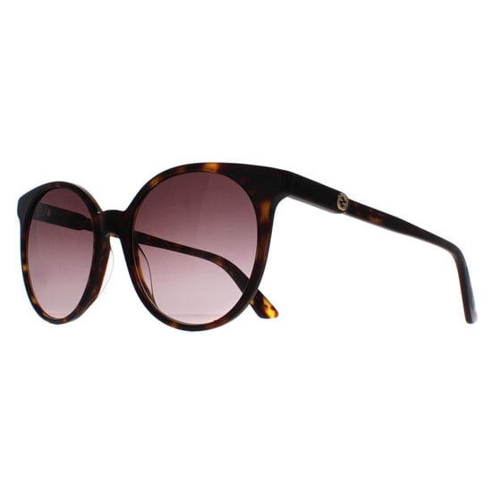 Gucci Rund Damen Dunkel Havanna Braun Farbverlauf GG0488S - Image 2