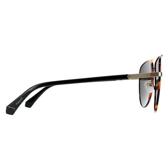Polaroid Aviator Unisex Gold Havanna Grau Polarisierte Sonnenbrille - Image 4