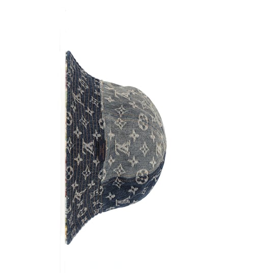 Louis Vuitton Monogram-Teppich Wendbare Bucket Hat in Blaue Denim - Image 4