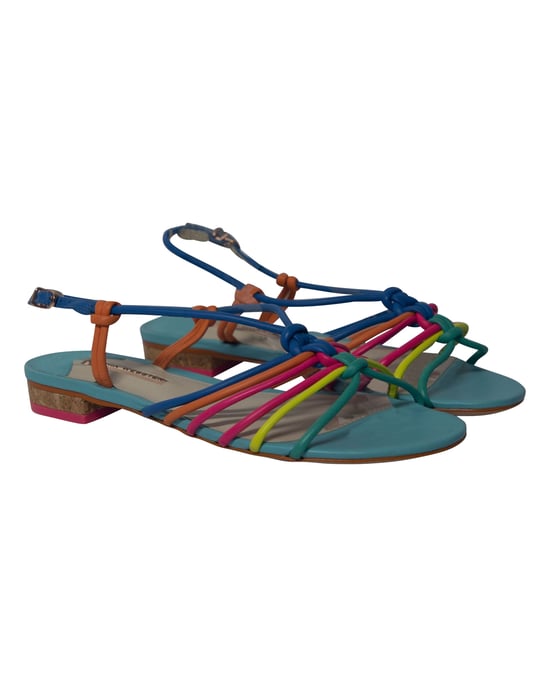 Sophia Webster Regenbogen Sandalen mit Riemen aus mehrfarbigem Leder - Image 2