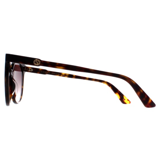 Gucci Rund Damen Dunkel Havanna Braun Farbverlauf GG0488S - Image 3