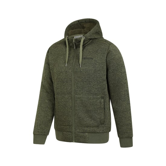 Mountain Warehouse Herren Nevis II Kunstpelz Hoodie (Grün) - Image 3