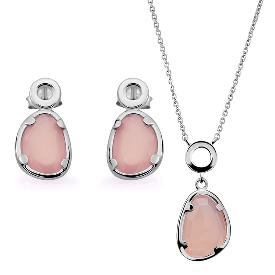 Orphelia 'Rivera' Damen-Set aus 925er Sterlingsilber: Halskette + Ohrringe – Silber SET-7480/PC - Image 1