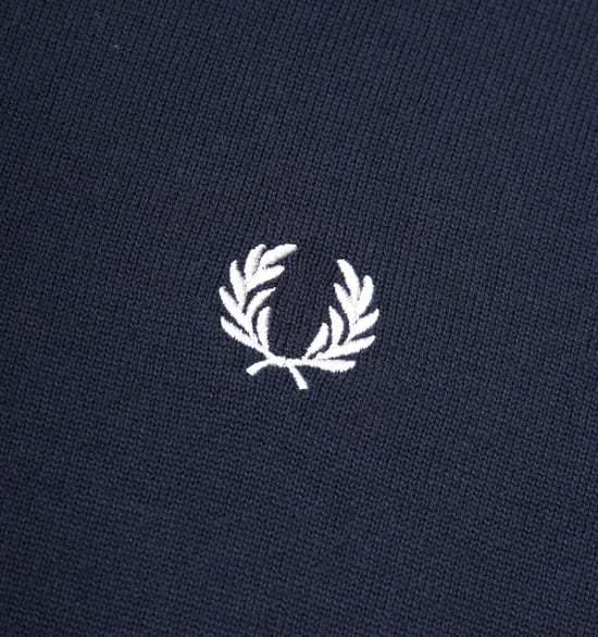 Polo Manches Longues Classic Fred Perry Pour Homme en Bleu Marine - Image 4