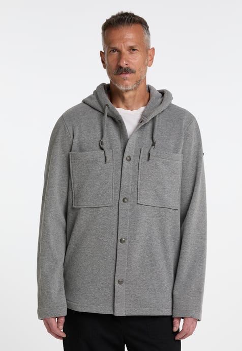 Dreimaster Sweatjacke Herren Grau Melange - Image 2