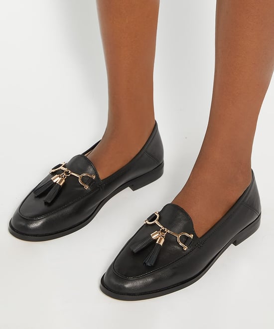 Dune Ladies Graysons - Leather Tassel Trimmed Loafers