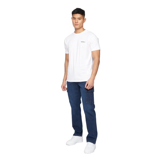 Crosshatch - "Kremtap" Cargo-Jeans für Herren (Dunkle Waschung) - Image 3