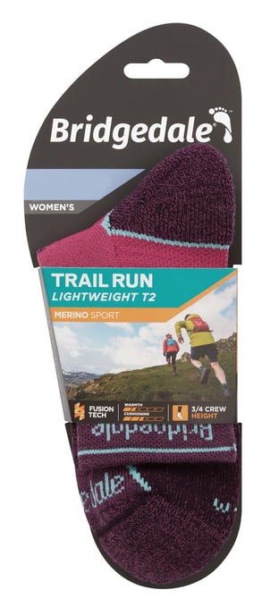 Bridgedale - Leichte Socken aus Merinowolle für Damen - Damson - Image 2