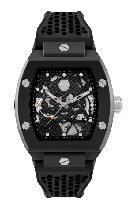 Philipp Plein The Skeleton Ecoceramic Schwarz Herren Armbanduhr PWVBA0423 - Image 1