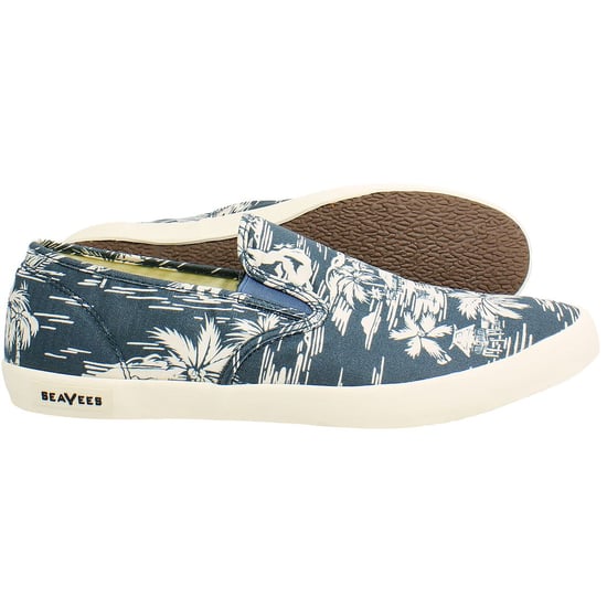 Seavees Baja Beachcomber Herren Navy Plimsolls - Image 4