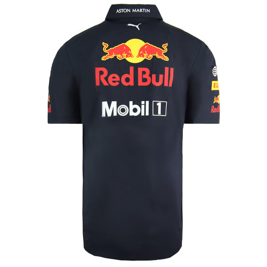 Puma Aston Martin Red Bull Racing Team F1 Short Sleeve Mens Shirt 762883 01