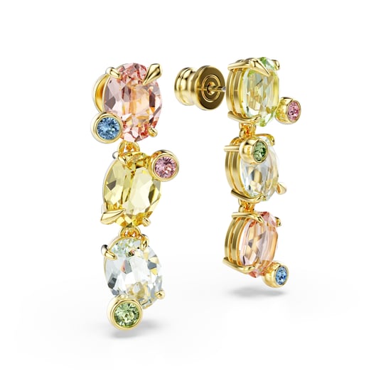 Swarovski 'Gema' Damen Ohrhänger aus vergoldetem Metall - Gold 5714815 - Image 3