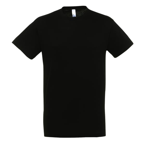 SOLS Herren Regent T-Shirt mit kurzen Ärmeln (Tiefschwarz) - Image 1