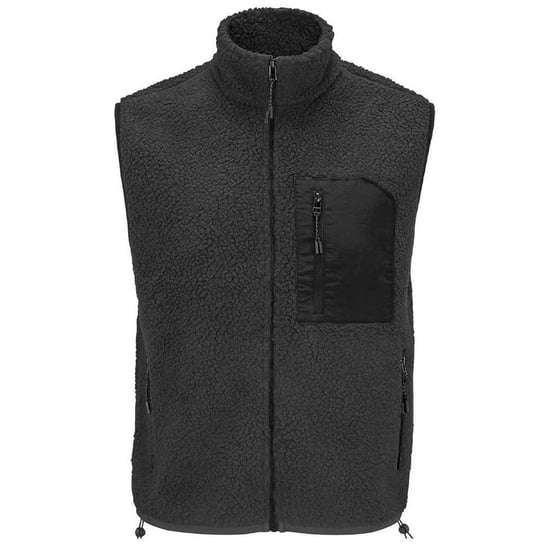 SOLS Unisex Adult Fury Sherpa Body Warmer (Carbon/Grau/Schwarz) - Image 1
