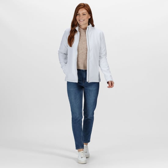 Regatta Standout Damen Softshelljacke Ablaze bedruckbar (Weiß/Stahlgrau) - Image 4