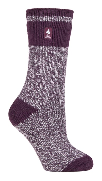 Wärmehalter - Damen Thermosocken für den Winter | Outdoor & Indoor Socken | Kuschelig & Flauschig | Geschenke für Frauen - Pflaume (Sydney) - Image 1