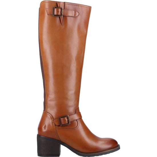 Hush Puppies Heidi Leder Damen Tan Leder Stiefel - Image 4