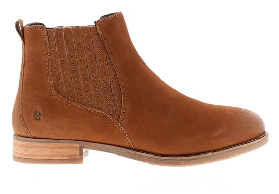 Hush Puppies Edith Womens Leather Ankle Boots Tan