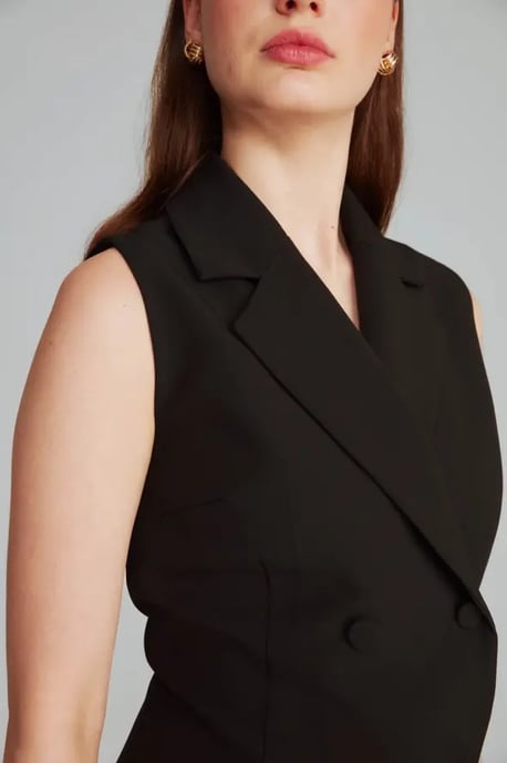 Sleeveless Tailored Blazer Dress - Image 4