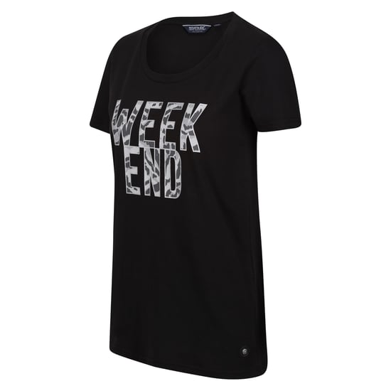 Regatta Womens/Ladies Filandra VII Week End T-Shirt (Black)