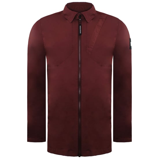 Weekend Offender Mystery Herren Jacke in tiefem Weinrot - Image 1